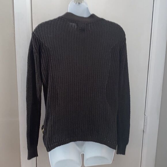 RUBY MOON Olive Green Knit Sweater with Tie Detail-XS - Picture 4 of 6